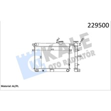 Kale Depomix Motor Su Radyatörü [ Tofaş M131 Ym 2 Sira Al+Pl ]