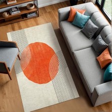 Ala Store Karen Kadife Kaymaz Pamuk Tabanlı Yıkanabilir Antibakteriyel Salon Halısı 200X300