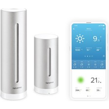 Netatmo Akıllı Hava Durumu Istasyonu - Wifi, Radyo, Iç ve Dış Mekan Sensörü, Hava Durumu Tahmini, Amazon Alexa ve Apple Homekit, Higrometre, Hava Kalitesi, NWS01-EC