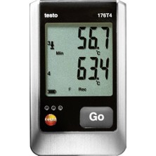 Testo 4 Kanallı Sıcaklık Veri Kaydedici, -20°c → +70°c, Sensör J, K, T, Termokupl