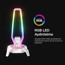 Esranın Dünyası RM-H27 Igrıs Type-C Rgb Beyaz Kulaklık Standı RM-H27 Igrıs Beyaz