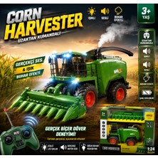 Aksoy Toys Uzaktan Kumandalı Biçer Döver Tarım Iş Makinesi Işıklı ve Sesli Buhar Efektli