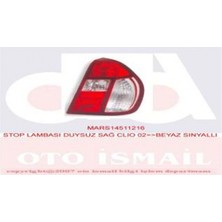 Mars Depomix Stop Lambasi Sağ Duysuz Beyaz Sinyalli [ Renault Clio Symbol 2001-2004 ]