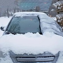 Esranın Dünyası Breen Buzlanma Önleyici Araba Cam Üstü Kar Örtüsü Su Geçirmez Ön ve Yan Cam Koruma(Gri, (135-225) X160 Cm(Santimetre))