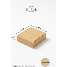 Rufus Concept 14X14X4CM Kraft Koli 25 Adet