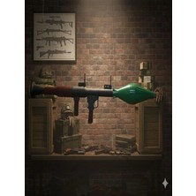 Oko Design Rpg 7 Roket Atar Maket 130CM Dekoratif (3 Parça Halinde)