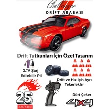 Aksoy Toys Uzaktan Kumandalı Işıklı Dodge Challenger 25 Km Hız Yapan Drift Arabası