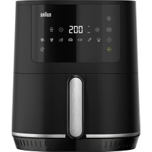 Braun Multifry 5 HF5030 Dijital Sıcak Hava Fritözü, 6l Hava Fritözü, 80-220°, 8 Program, Bulaşık Makinesinde Yıkanabilir Sepet, Dokunmatik Kontrol, 1700W, Realair Teknolojisi, Siyah