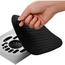 Esranın Dünyası Omilife Koku ve Böcek Önleyici Gider Kapağı, Silikon Drenaj Tıkacı, Gider Koruyucu Tıpa, Banyo, Mutfak, Balkon, Lavabo Için Uyumlu Su Sızdırmaz Gider Tıkacı 15 * 15 cm Siyah