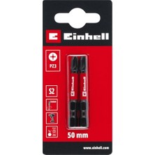 Esranın Dünyası Orijinal Einhell Darbeli Bit Seti, 2 Parça, 50 Mm, Pz3 (S2 Çelik, Torsiyon Bölgesi, Verimli Güç Aktarımı, Kırmızı Renk Halkası, E 6.3 Sap) - 49131210