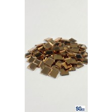 Sanal Glass Dekoratif Gerçek Cam Mozaik Aynası | 4mm Kalın Kare Hobi Aynası | 50'li Set | Dıy Sanatsal Tasarım, Vazo ve Duvar Süsleme Aynası