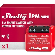 Esranın Dünyası 1pm Mini Gen3 | Wlan Akıllı Röle Şalteri | 1 Kanal 8A | Akım Ölçümü | Sıva Altı Işık Şalteri | Alexa ve Google Home | Ev Otomasyonu | Ios Android Uygulaması | Hub Gerektirmez