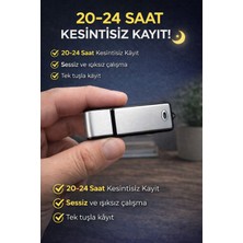 SophosTech Gri Renk Dünyanın En Küçük Ses Kayıt Cihazı1 Kayıt Dinleme1 Cihazı Süresi 16 GB Hafızalı Mini Boy