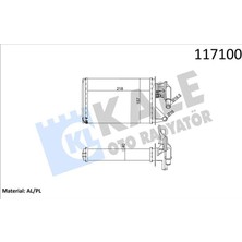 Kale Depomix Kalorifer Radyatörü [ Fiat Uno Musluklu 2 Sira Al+Pl ]