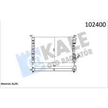 Kale Depomix Motor Su Radyatörü [ Fiat Palio, Palio Weekend 1.2/1.4 2 Sira Al+Pl 1996- Klimasiz ]
