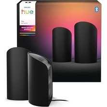Esranın Dünyası Philips Hue Flare 2'li Paket Akıllı Duvar Aydınlatma - Siyah - Renkli Işık, Colorcast Teknolojisi, Bluetooth Uyumlu, Alexa, Apple Home ve Google Assistant ile Sesli Kontrol