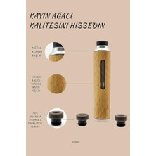 Esranın Dünyası 2’li Kayın Ağacı Lüks Sigara Tutucu Küllük – Arabada, Ofiste, Evde Kullanım Için Şık ve Dayanıklı Ahşap Tasarım, Masa Üstü Pratik Küllük Seti