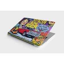 Esranın Dünyası Laptop Sticker Notebook Pc Kaplama Etiketi Kırmızı Araba Graffiti