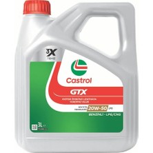 Esranın Dünyası Castrol Gtx Lpg 20W-50 3 Litre Motor Yağı