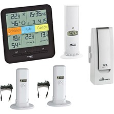 Tfa Dostmann Klimahome Mega Tfa 30.3060 Mega Radyo Termo/higro Istasyonu Dahil. Kablolu Verici (Siyah)