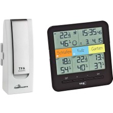 Tfa Dostmann 31.4007.02 Klima@home Kablosuz Termo Higrometre, Mobil Iklim ve Ev Izleme Özelliğine Sahip Weatherhub Başlangıç ​​seti (Pillerle Birlikte Beyaz)