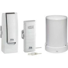 Tfa Dostmann Weatherhub Başlangıç ​​seti, Sıcaklık Vericisi ve Radyo Yağmur Ölçeri Ile, Smarthome, Havuzlar, Göletler, Soğutma Cihazları Için Ideal, Kurulumu Kolay, U305 x G245 x Y245 mm