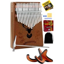 Esranın Dünyası Midex KLX-880-PAK Hakiki Ağaç Kalimba 17 Tuşlu Full Set