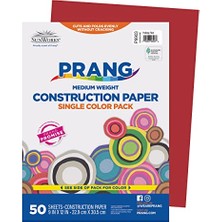 Esranın Dünyası (Formerly Sunworks) Inşaat Kağıdı, Tatil Kırmızısı, 9" x 12", 50 Yaprak