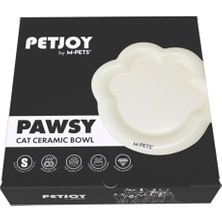 Esranın Dünyası Pawsy Seramik Mama Kabı White 100ML
