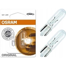 Esranın Dünyası Osram Mini Dipsiz Gösterge Ampul 12V 1.2W T5 2721-02B (2 Adet)