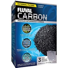 Esranın Dünyası Akvaryumlar Için Karbon Filtre Ortamı, Premium Bitümlü Karbon Uçlar, 100 Gram Naylon Torbalar, 3'lü Paket, A1440