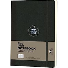 Esranın Dünyası 22 Esnek Notebook 13X21 Siyah Şerit Çizgili 192 Sayfa 85GR