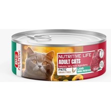 Esranın Dünyası Nutritive Life Konserve Kuzu Etli Yaş Kedi Maması (24 x 80 Gr)
