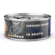 Esranın Dünyası Deluxe Shredded, Tahılsız, Hipoalerjenik, Tiftiklenmiş Tavuk Eti ve Midyeli Yaş Kedi Maması, 70 gr x 12 Adet