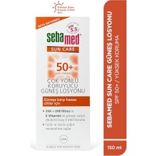 Esranın Dünyası Sebamed Sun Care Spf 50+ Uva/uvb Filtresi ve E Vitamini Üçlü Yüksek Koruma Çok Yönlü Güneş Losyonu 150 ml