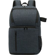 Arcury P02 Antrasit Sırt Çantası 47x30x15 cm Su Geçirmez Naylon Malzeme ile DSLR/SLR Uyumlu