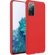 Piyasa Sepeti Samsung Galaxy S20 FE İnce Mat Silikon Kılıf Kırmızı