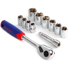 Esranın Dünyası 12 Parça Metrik Lokma Takımı, 3/8’’ Cr-V Profesyonel Set