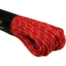 Esranın Dünyası Kırmızı Beyaz Desenli Paracord Ip ile Dayanıklı Kullanım