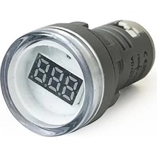 Esranın Dünyası Dijital Voltmetre, 22MM Ac 60-500V LED Beyaz Işık ile Kullanım