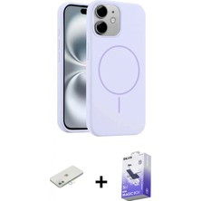 Pileli Store Pilelistore™ iPhone 11 Kılıf Yankı Form Serisi - Siyah Bilvis 5in1 5d Magic Hayalet Cam Ekran Koruyucu + Renkli Kamera Lens Koruma Cam - Sı