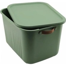 Esranın Dünyası 20 Lt Kapaklı Organizer Kutu, Dayanıklı Plastik ve Renkli Tasarım