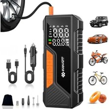Esranın Dünyası 4500MAH Taşınabilir Powerbank, Hava Kompresörü Özelliği