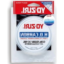 Esranın Dünyası H.d. Karbon Fluorocarbon Leader Line - 23/30-Yard Uzunluk, Şeffaf