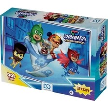 Esranın Dünyası Pijamaskeliler Temalı 100 Parça Çocuk Puzzle, 34X24 cm Ebatında