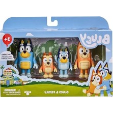 Esranın Dünyası & Aile: Bingo, Bandit ve Chilli 4 Figür, Hareketli Figürler, 6,3 Cm, Resmi Koleksiyon Oyuncağı, Çok Renkli