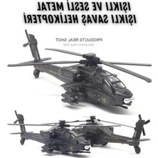 Esranın Dünyası Sesli Işıklı Metal Helikopter Oyuncak, Dayanıklı Çek Bırak Model