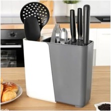 Esranın Dünyası Ayarlanabilir Sürgülü Kaşıklık ve Bıçaklık Organizer, 2-3 Bölmeli, Gri