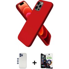 Pileli Store Pilelistore™ iPhone 12 Pro Max Kılıf Kozmos Yansıma Özel Seri - Şeffaf Temperli Cam Ekran Koruyucu + Shine Kamera Lens - Lt
