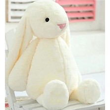 Esranın Dünyası Uzun Kulaklı Beyaz Peluş Tavşan, 65 cm Boyunda